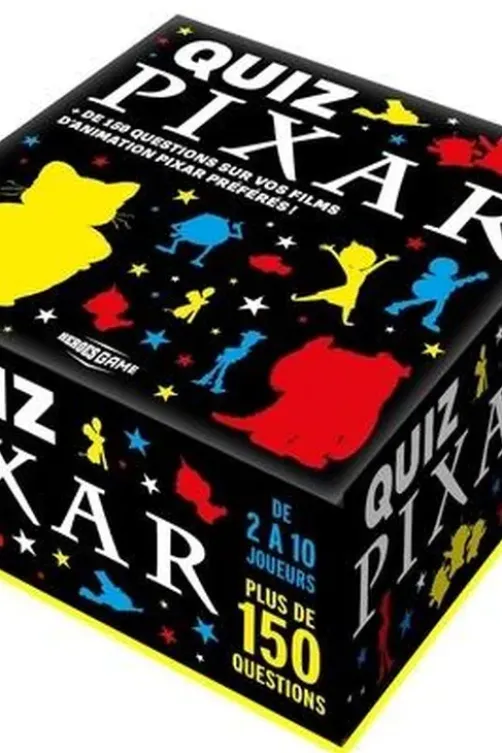 Quiz Pixar. Avec 165 cartes, 1 livret de règles, 10 pions et 1 plateau, Hachette Heroes