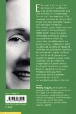 Rachel Carson. Pour la beauté du monde, Thierry Paquot