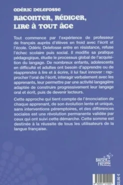 Raconter, rédiger, lire à tout âge. Acquisition de la langue Tome 1, Odéric Delefosse