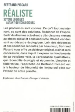 Réaliste. Soyons logiques autant qu'écologiques, Bertrand Piccard