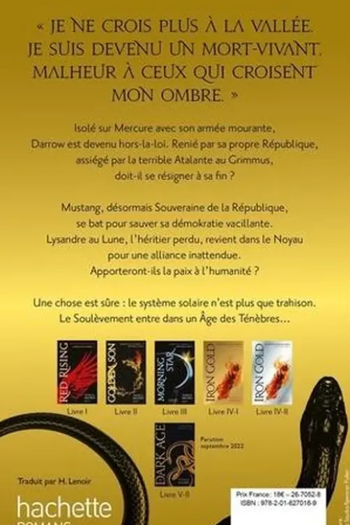 Red Rising Tome 5 : Dark Age. Partie 1, Pierce Brown