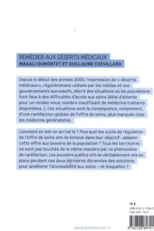 Remédier aux déserts médicaux, Magali Dumontet