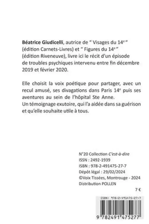 Remous sous caillou, Béatrice Giudicelli