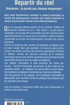Repartir du réel. Economie : la parole aux classes moyennes !, Louis de Crevoisier