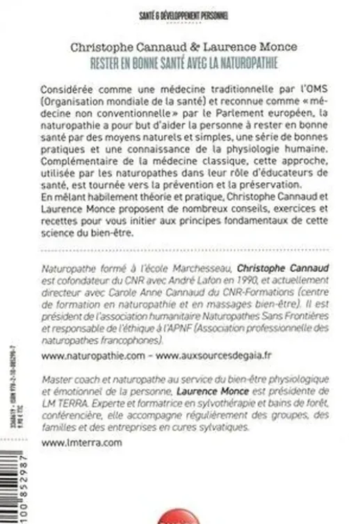 Rester en bonne santé avec la naturopathie, Christophe Cannaud
