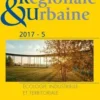 Revue d'économie régionale et urbaine N° 5/2017 : Ecologie industrielle et territoriale, Armand Colin