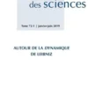 Revue d'histoire des sciences N° 1/2019 : Autour de la Dynamique de Leibniz, Armand Colin