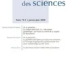 Revue d'histoire des sciences N° 1, 2020, Armand Colin