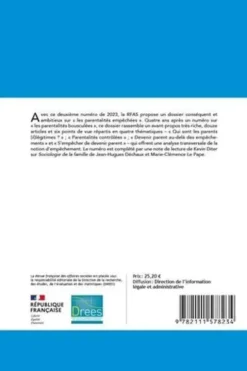 Revue française des affaires sociales N° 2, avril-juin 2023 : Les parentalités empêchées, Irène-Lucile Hertzog