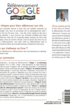 Référencement Google mode d'emploi. Spéciale débutants en SEO, 5e édition, Olivier Andrieu