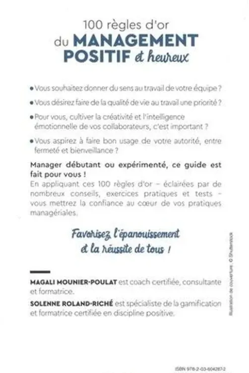 100 règles d'or du management positif et heureux, Magali Mounier-Poulat