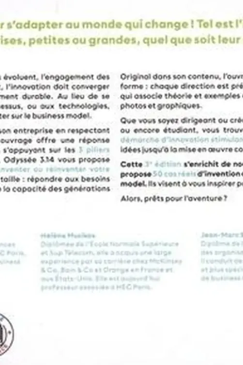 (Ré)inventez votre business model. Avec l'approche Odyssée 3.14, 3e édition, Laurence Lehmann-Ortega
