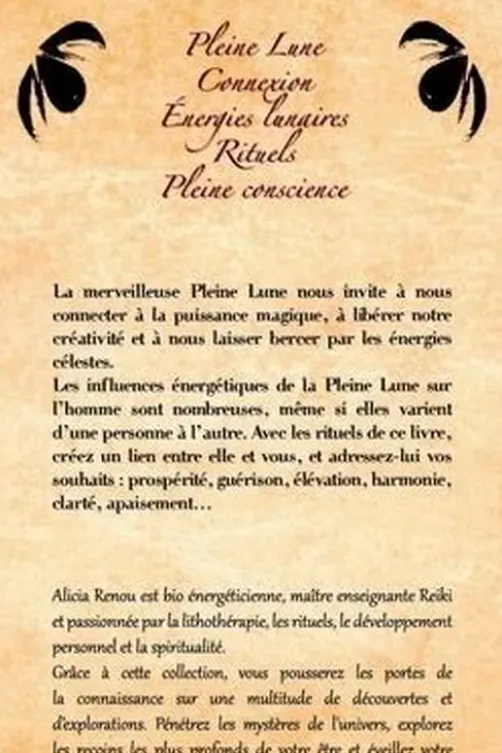 Rituels de Pleine Lune, Alicia Renou