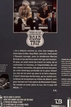 Road Trip Limited - Johnny Hallyday on the road. Avec 8 photos en tirage à part et la réplique de la plaque posée en hommage à Mexican Hat, Edition numérotée, Pierre Billon