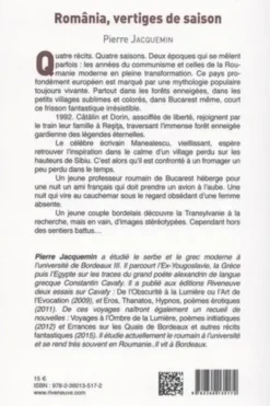 România, vertiges de saison, Pierre Jacquemin