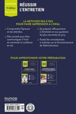 Réussir l'entretien aux concours de la fonction publique. Catégories A, B, C, 5e édition, Dominique Pipard-Thavez