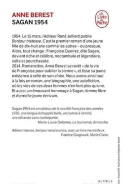 Sagan 1954, Anne Berest