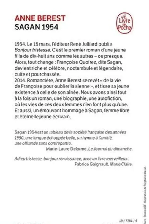 Sagan 1954, Anne Berest