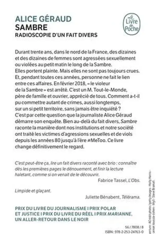 Sambre. Radioscopie d'un fait divers, Alice Géraud