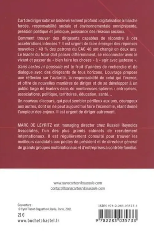 Sans cartes ni boussole. Il est urgent de diriger autrement, Marc de Leyritz
