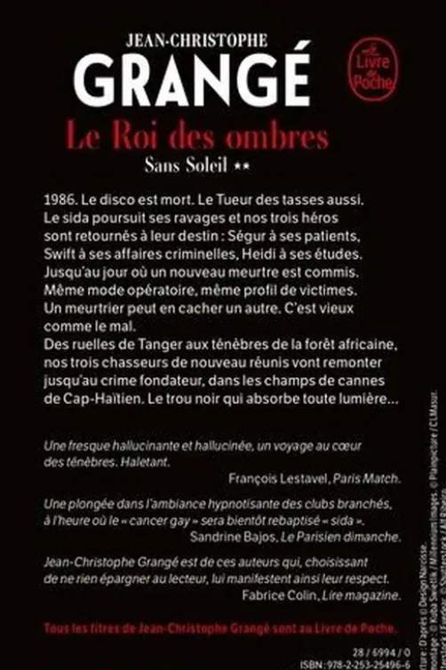 Sans soleil Tome 2 : Le Roi des ombres, Jean-Christophe Grangé