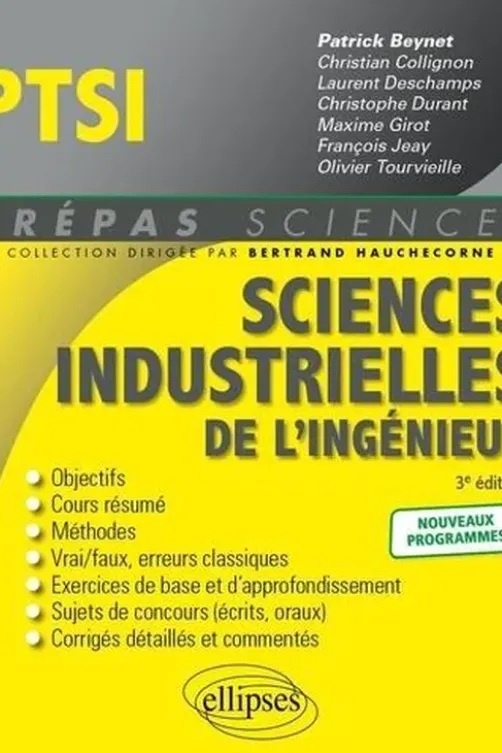Sciences industrielles de l'ingénieur PTSI. 3e édition, Patrick Beynet