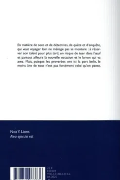 Sex Detectives Tome 3 : Alea ejacula est, Noa Y. Lions