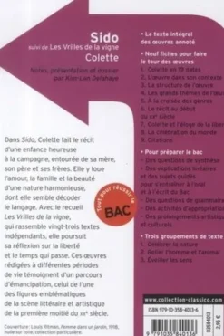 Sido. Suivi de Les vrilles de la vigne, Colette