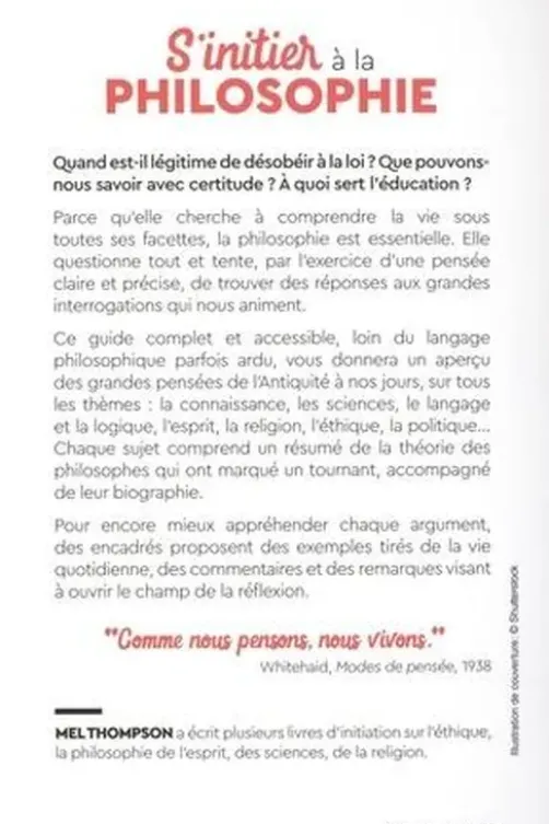 S'initier à la philosophie, Mel Thompson