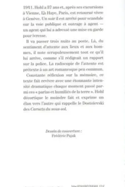 Séjour intérieur (Rapport), Ludwig Hohl