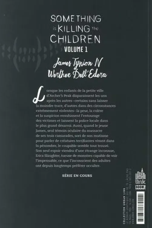 Something is killing the children Tome 1 : Archer's Peak, James Tynion