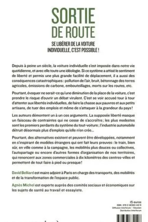 Sortie de route. Se libérer de la voiture individuelle, c'est possible !, David Belliard