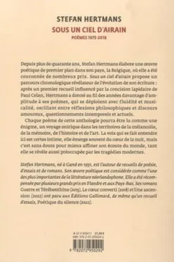 Sous un ciel d'airain. Poèmes 1975-2018, Stefan Hertmans