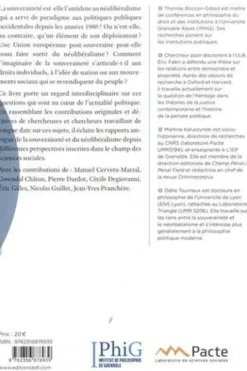 Souveraineté et néolibéralisme, Thomas Boccon-Gibod