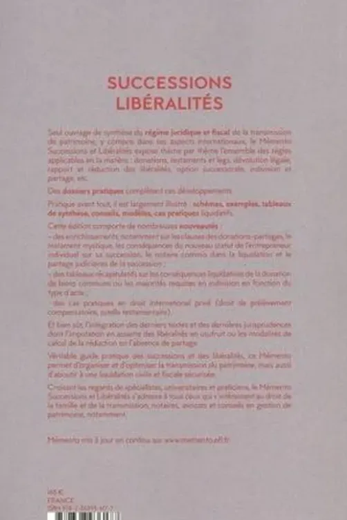 Successions libéralités. Edition 2023, Dominique Chaminade