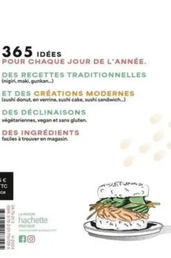 365 sushis & makis. Une idée pour chaque jour de l'année, Hachette