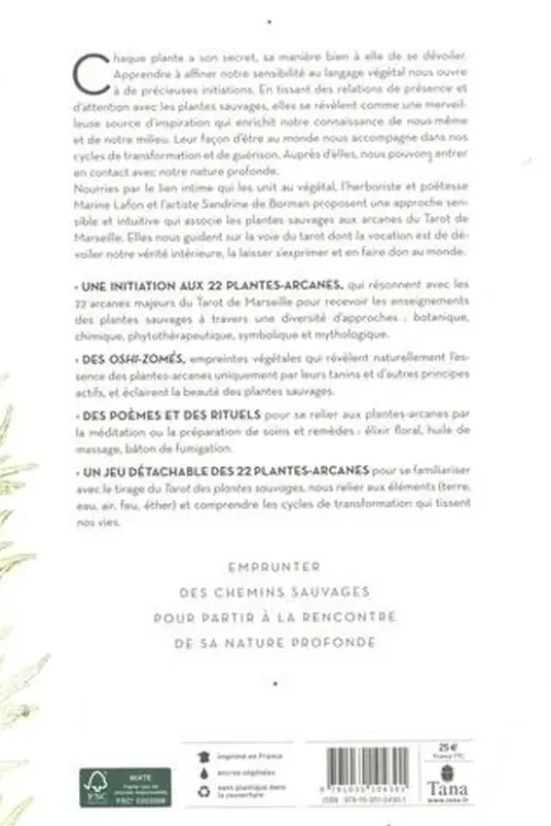 Tarot des plantes sauvages. Initiations végétales pour s'éveiller à soi, Marine Lafon