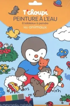 T'choupi Peinture à l'eau Les animaux. 8 tableaux à peindre. Avec de la peinture et un pinceau, Thierry Courtin