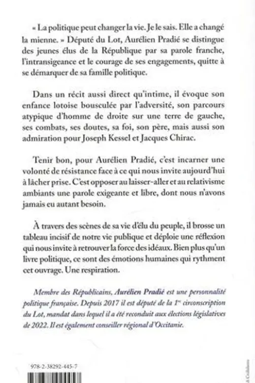 Tenir bon, Aurélien Pradié