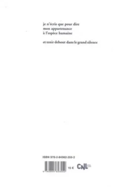 Tenir debout dans le grand silence, Michaël Glück