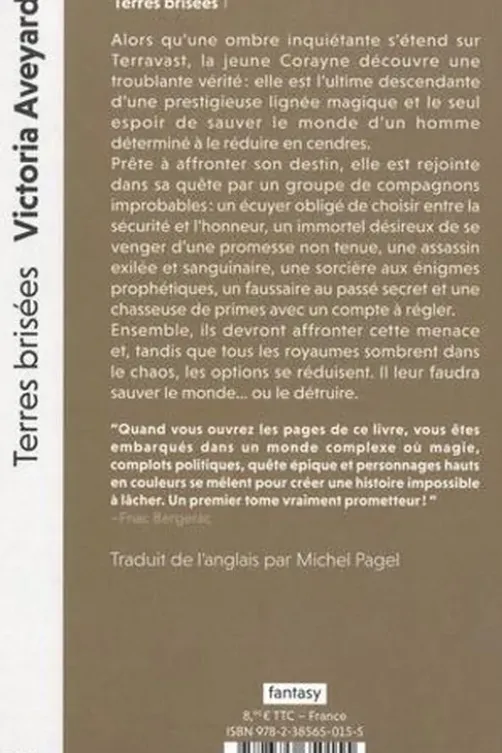 Terres brisées Tome 1, Victoria Aveyard