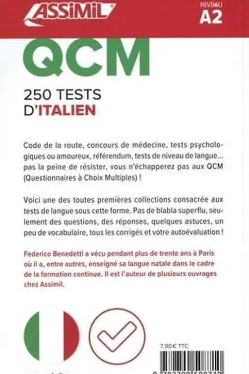 300 tests d'italien. Niveau A2, Federico Benedetti