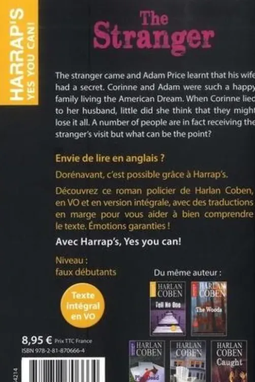 The stranger. Edition en anglais, Harlan Coben