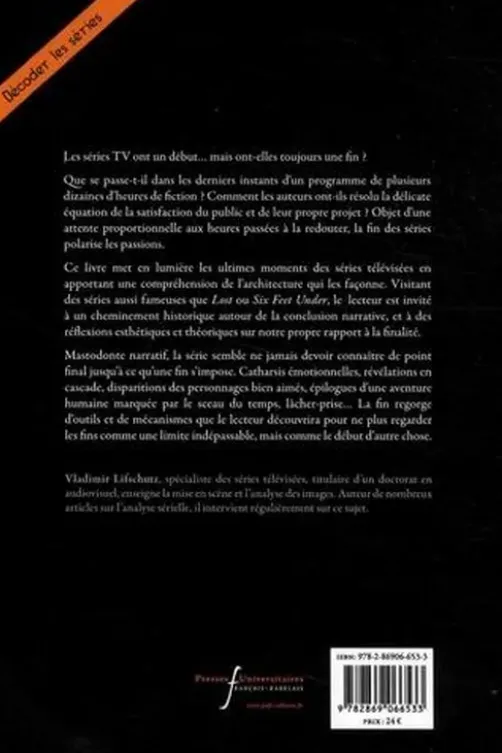 This is the end. Finir une série TV, Vladimir Lifschutz