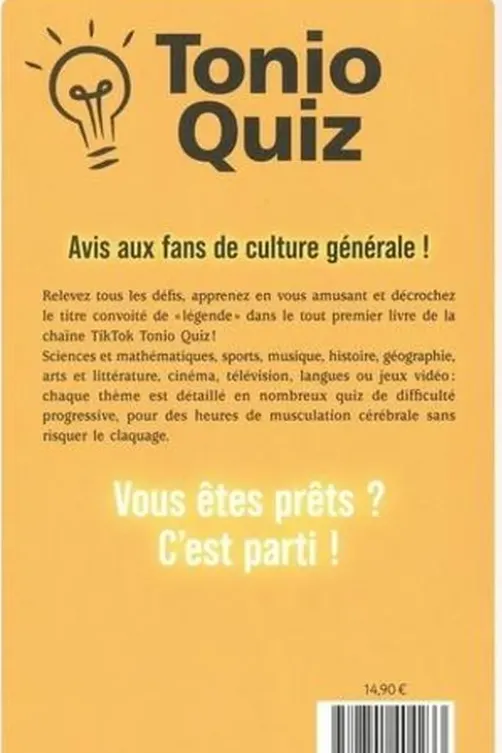 Tonio Quiz. Plus de 1000 questions pour muscler ton cerveau, Antoine Arjaliès