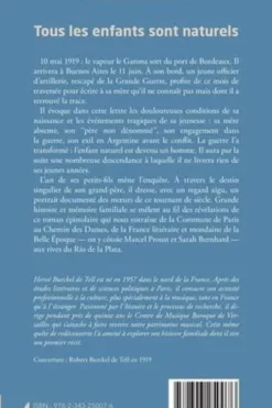 Tous les enfants sont naturels. Lettre de Buenos Aires, Hervé Burckel de Tell