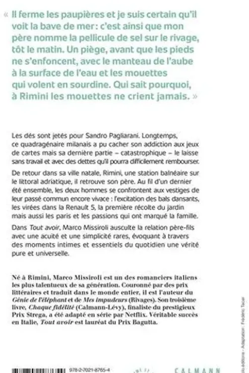 Tout avoir, Marco Missiroli