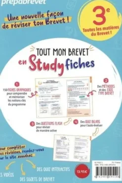 Tout mon Brevet en Study fiches 3e, Sophie André