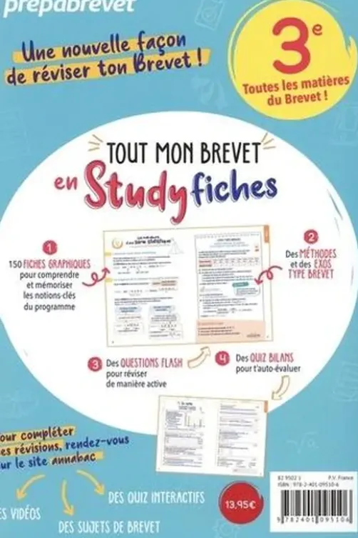 Tout mon Brevet en Study fiches 3e, Sophie André
