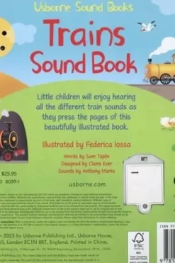 Trains Sound Book. Edition en anglais, Federica Iossa